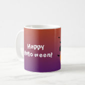 Halloween Pumpkin Jack o’ Lantern Hexenhut Kaffeetasse (Vorderseite Links)