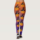 Halloween Pumpkin Jack o’ Lantern Hexenhut Leggin Leggings (Rückseite)
