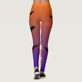 Halloween Pumpkin Jack o’ Lantern Hexenhut Leggings (Rückseite)