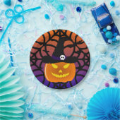 Halloween Pumpkin Jack o’ Lantern Hexenhut Pappteller (Party)
