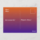 Halloween Pumpkin Jack o’ Lantern Hexenhut Postkarte (Rückseite)