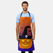 Halloween Pumpkin Jack o’ Lantern Hexenhut Schürze (Getragen)