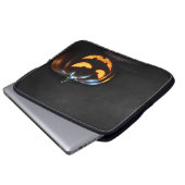 Halloween Pumpkin Jack-O-Lantern Spooky Laptopschutzhülle (Vorne Knopf)