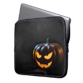 Halloween Pumpkin Jack-O-Lantern Spooky Laptopschutzhülle (Vorderseite Links)