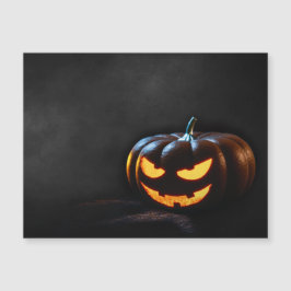 Halloween Pumpkin Jack-O-Lantern Spooky Magnetkarte