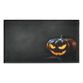 Halloween Pumpkin Jack-O-Lantern Spooky Namenschild (Vorderseite)