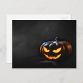 Halloween Pumpkin Jack-O-Lantern Spooky Postkarte (Vorne/Hinten)