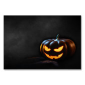 Halloween Pumpkin Jack-O-Lantern Spooky Tischnummer (Rückseite)