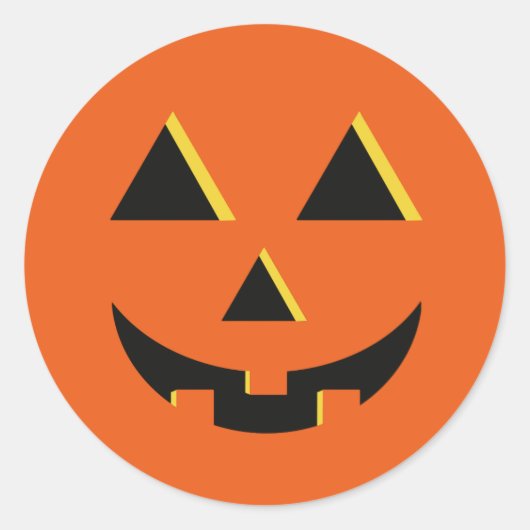 Halloween Pumpkin Jack-O-Lantern Sticker (Vorderseite)