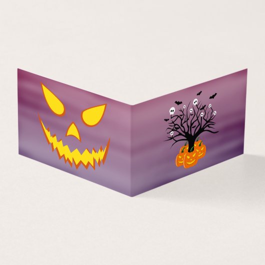 Halloween Pumpkin Jack o’ Lantern Totenbaum (Vorderseite)