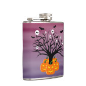 Halloween Pumpkin Jack o’ Lantern Totenbaum Flachmann (Rechts)