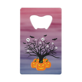 Halloween Pumpkin Jack o’ Lantern Totenbaum Geldbeutel Flaschenöffner