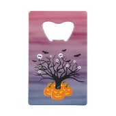 Halloween Pumpkin Jack o’ Lantern Totenbaum Geldbeutel Flaschenöffner (Rückseite)