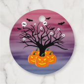 Halloween Pumpkin Jack o’ Lantern Totenbaum Geschenkanhänger (Vorderseite)