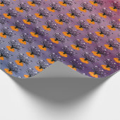 Halloween Pumpkin Jack o’ Lantern Totenbaum Geschenkpapier (Ecke)