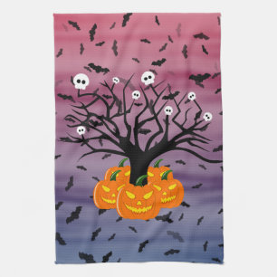 Halloween Pumpkin Jack o’ Lantern Totenbaum Geschirrtuch
