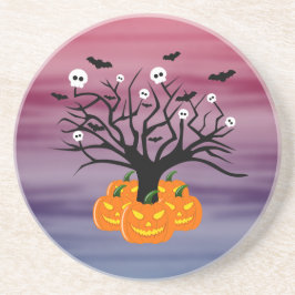 Halloween Pumpkin Jack o’ Lantern Totenbaum Getränkeuntersetzer