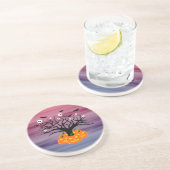 Halloween Pumpkin Jack o’ Lantern Totenbaum Getränkeuntersetzer (Seite)