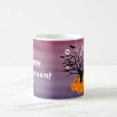 Halloween Pumpkin Jack o’ Lantern Totenbaum Kaffeetasse (Mittel)