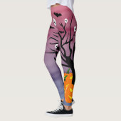 Halloween Pumpkin Jack o’ Lantern Totenbaum Leggings (Links)