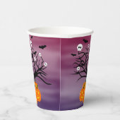 Halloween Pumpkin Jack o’ Lantern Totenbaum Pappbecher (Rechts)