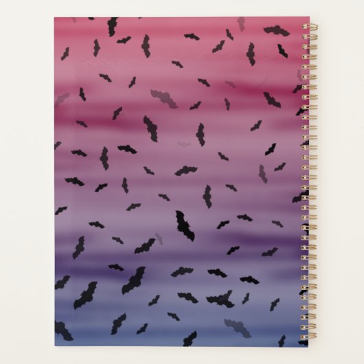 Halloween Pumpkin Jack o’ Lantern Totenbaum Planer (Rückseite)