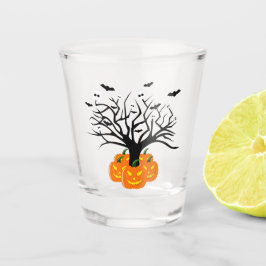 Halloween Pumpkin Jack o’ Lantern Totenbaum Schnapsglas