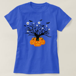 Halloween Pumpkin Jack o’ Lantern Totenbaum T-Shirt
