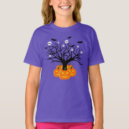 Halloween Pumpkin Jack o’ Lantern Totenbaum T-Shirt