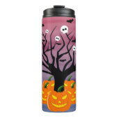 Halloween Pumpkin Jack o’ Lantern Totenbaum Thermosbecher (Vorderseite)