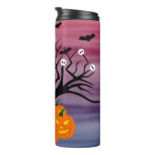 Halloween Pumpkin Jack o’ Lantern Totenbaum Thermosbecher (Nach rechts gedreht)