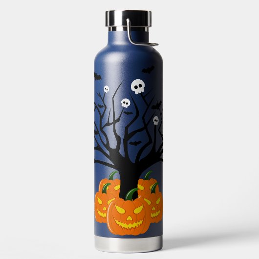 Halloween Pumpkin Jack o’ Lantern Totenbaum Trinkflasche (links)