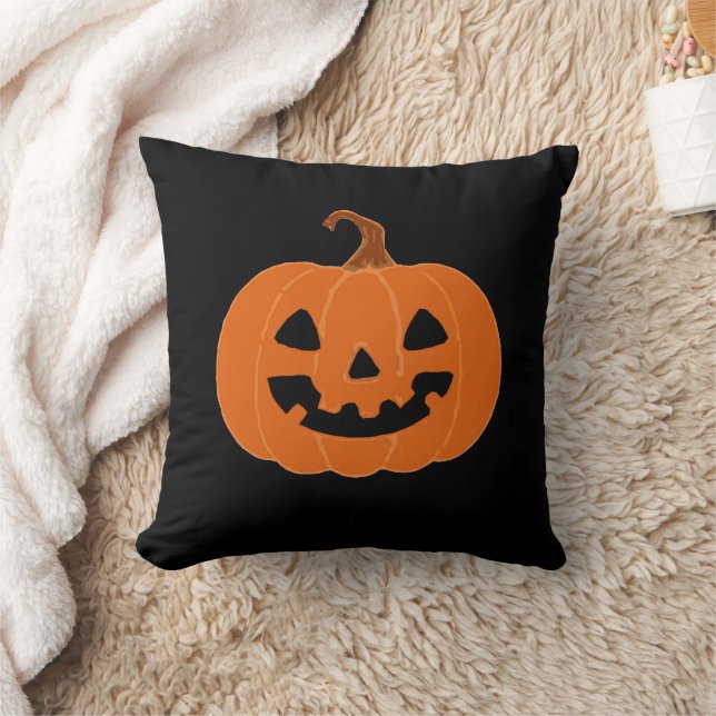Halloween Pumpkin Jackolantern Stickers Kissen (Decke)