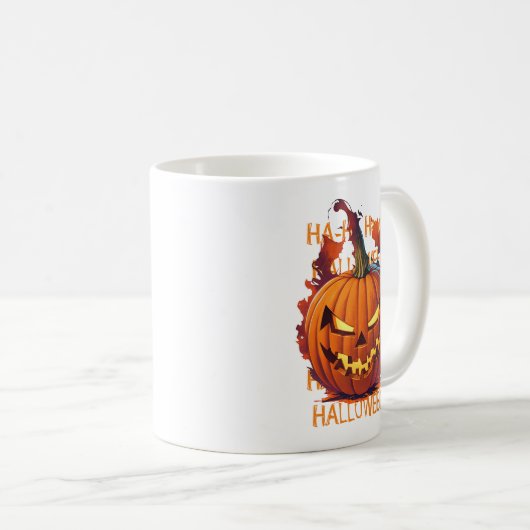 Halloween Pumpkin Kaffeetasse (VorderseiteRechts)