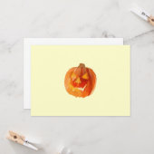 Halloween Pumpkin Karte (Vorderseite/Rückseite Beispiel)