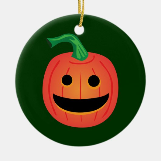 Halloween Pumpkin Keramikornament (Vorne)