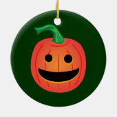 Halloween Pumpkin Keramikornament (Hinten)