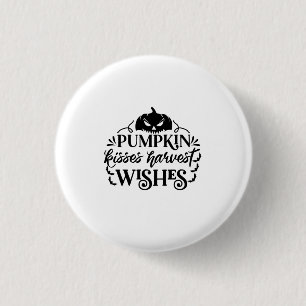 Halloween Pumpkin Kisses Harvest wünscht Geburtsta Button