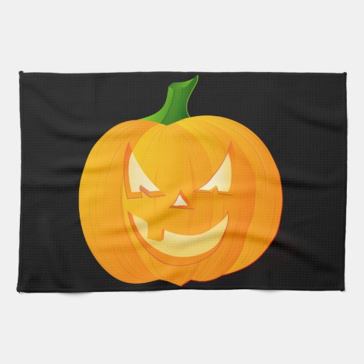 Halloween Pumpkin Kitchen Handtücher (Horizontal)