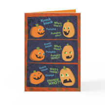 Halloween Pumpkin Knock-Knock Joke