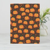 Halloween Pumpkin Kopf Muster. (Stehend Vorderseite)