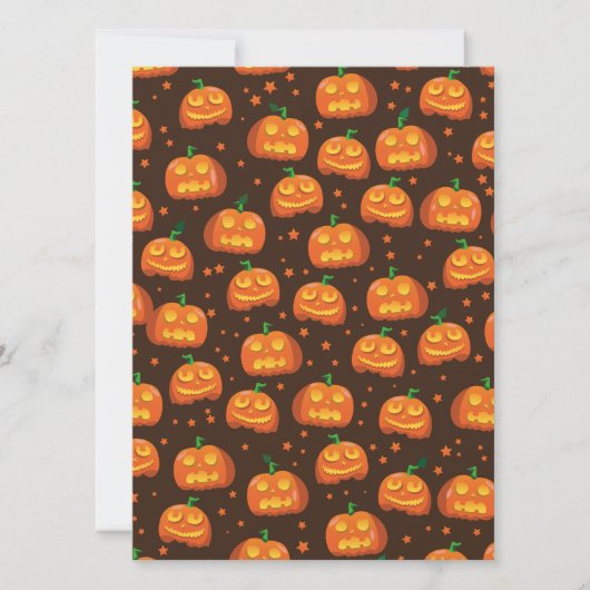 Halloween Pumpkin Kopf Muster. (Vorderseite)