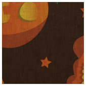 Halloween Pumpkin Kopf Muster. Stoff (Muster)