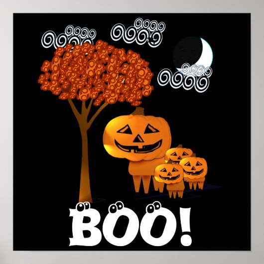 HALLOWEEN PUMPKIN-KOPF POSTER (Vorne)