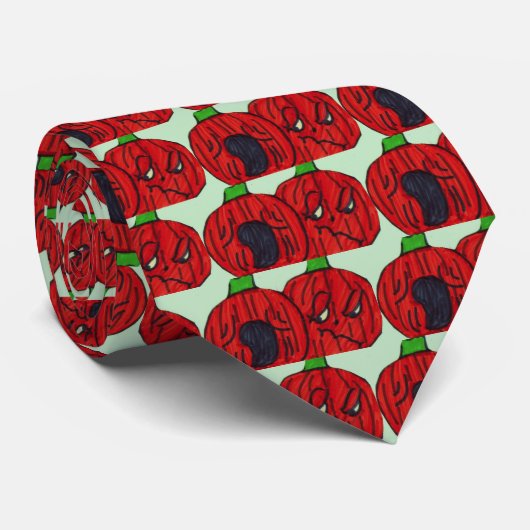 HALLOWEEN PUMPKIN KRAWATTE (Gerollt)