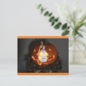 Halloween Pumpkin Kürbislaterne Skull Postcard Postkarte (Stehend Vorderseite)