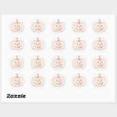 Halloween Pumpkin Kürbislaterne Stickers (Blatt)