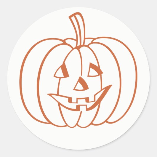 Halloween Pumpkin Kürbislaterne Stickers (Vorderseite)