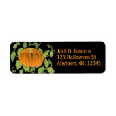 Halloween Pumpkin-Label (Vorne)