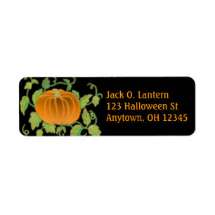 Halloween Pumpkin-Label